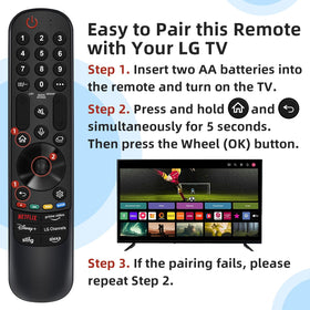 Nettech magic remote LG 2-year warranty badge signals trusted support.