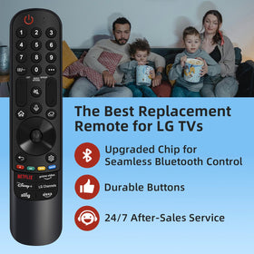 Nettech magic remote ergonomic design improves comfortable viewing sessions.