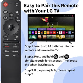 Nettech remote on living room couch controlling streaming apps effortlessly