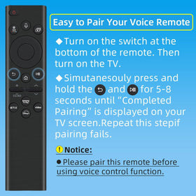Nettech remote on living room couch in front of Samsung TV for effortless navigation