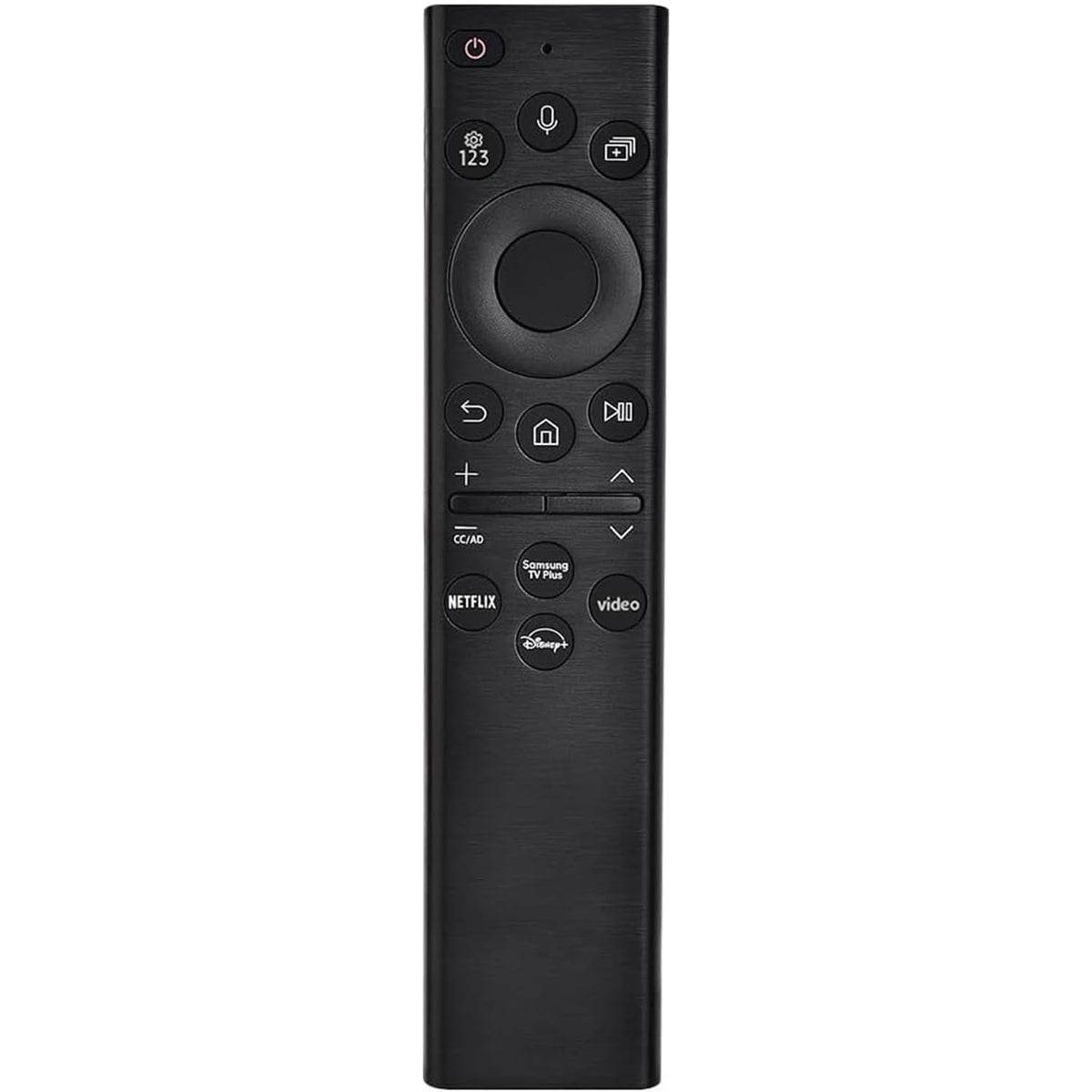 Nettech replacement Samsung remote held in hand for 2019–2026 TVs with voice control