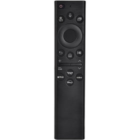 Nettech replacement Samsung remote held in hand for 2019–2026 TVs with voice control