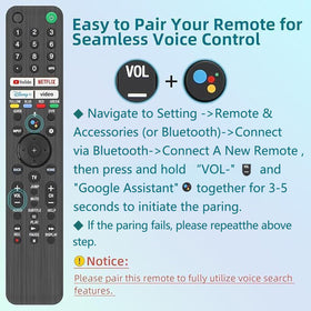 Nettech replacement remote packaging image shows 1-year warranty and safe packaging.