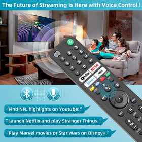 Nettech replacement remote voice-control feature for hands-free TV navigation from a distance.