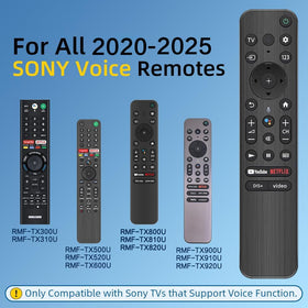 Nettech replacement Sony Bravia remote back view showing battery area.