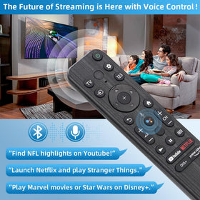 Nettech Bravia remote with voice control for hands-free commands.