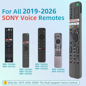 Nettech replacement Sony remote back view highlighting ergonomic grip and sturdy build.