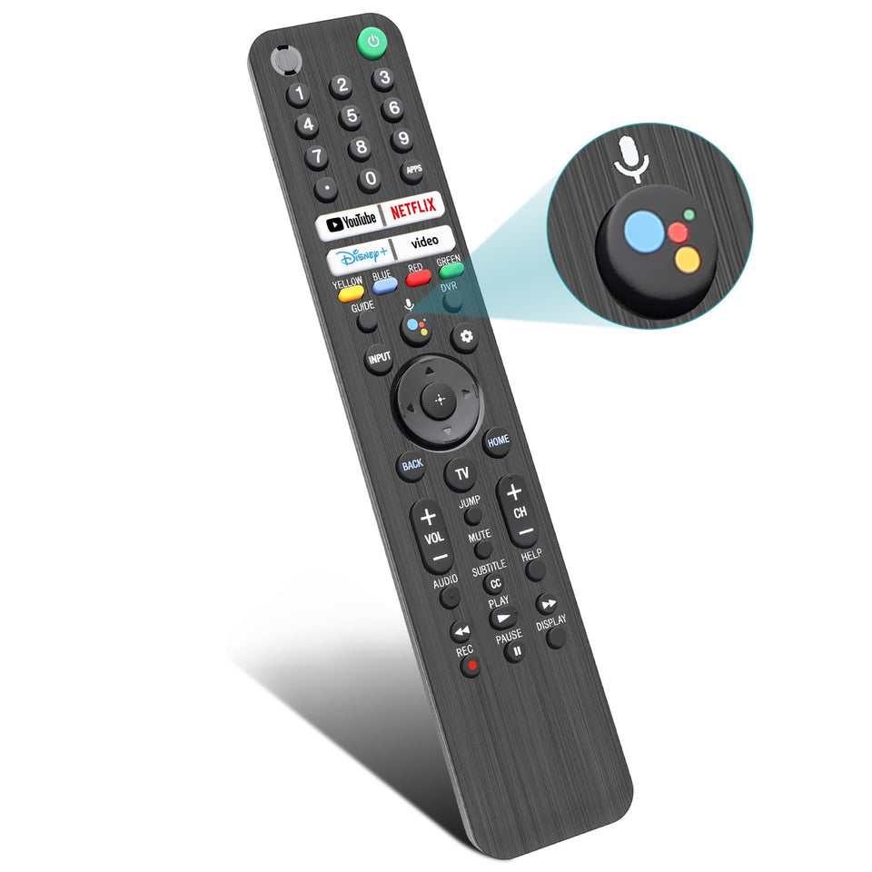 Nettech replacement Sony remote front view for quick setup and reliable control.