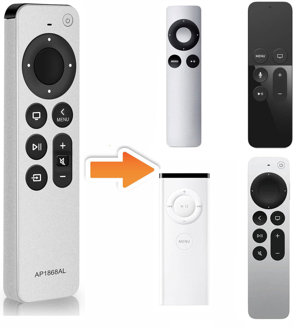 Nettech universal Apple TV remote design for quick home control.