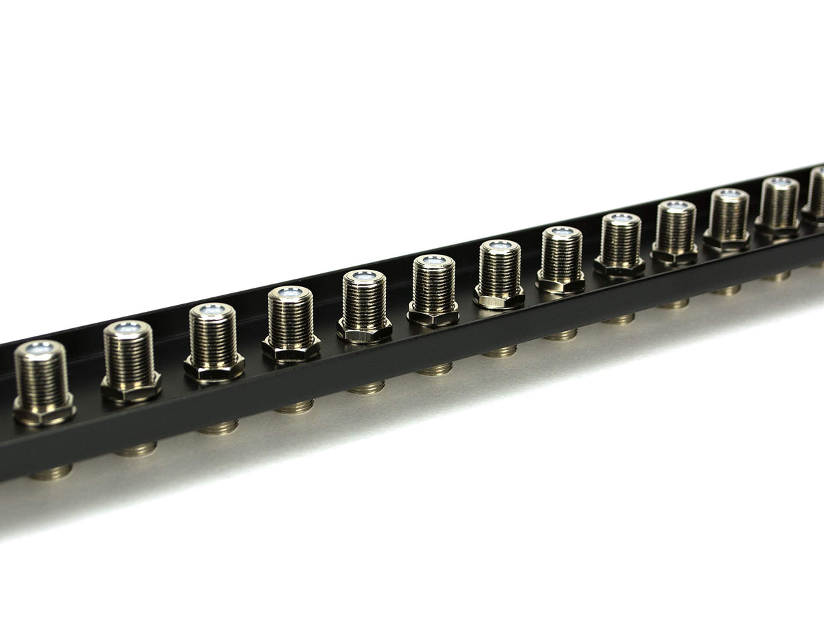 Networx close-up of labeled F connectors ensuring quick identification and easier maintenance