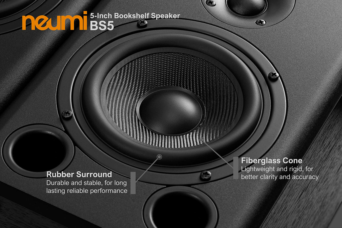 Dark wood NEUMITECH BS5 with balanced midrange and treble.