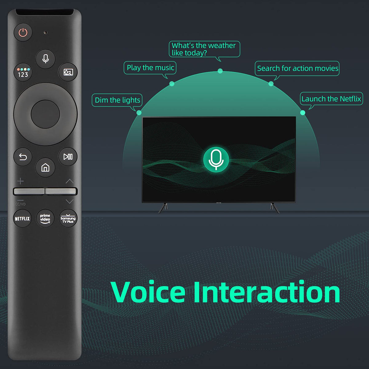 Replacement BN59-series compatible remote from Neuronmart for Samsung TVs