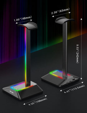 New Bee non-slip base keeps the stand steady on smooth desks.