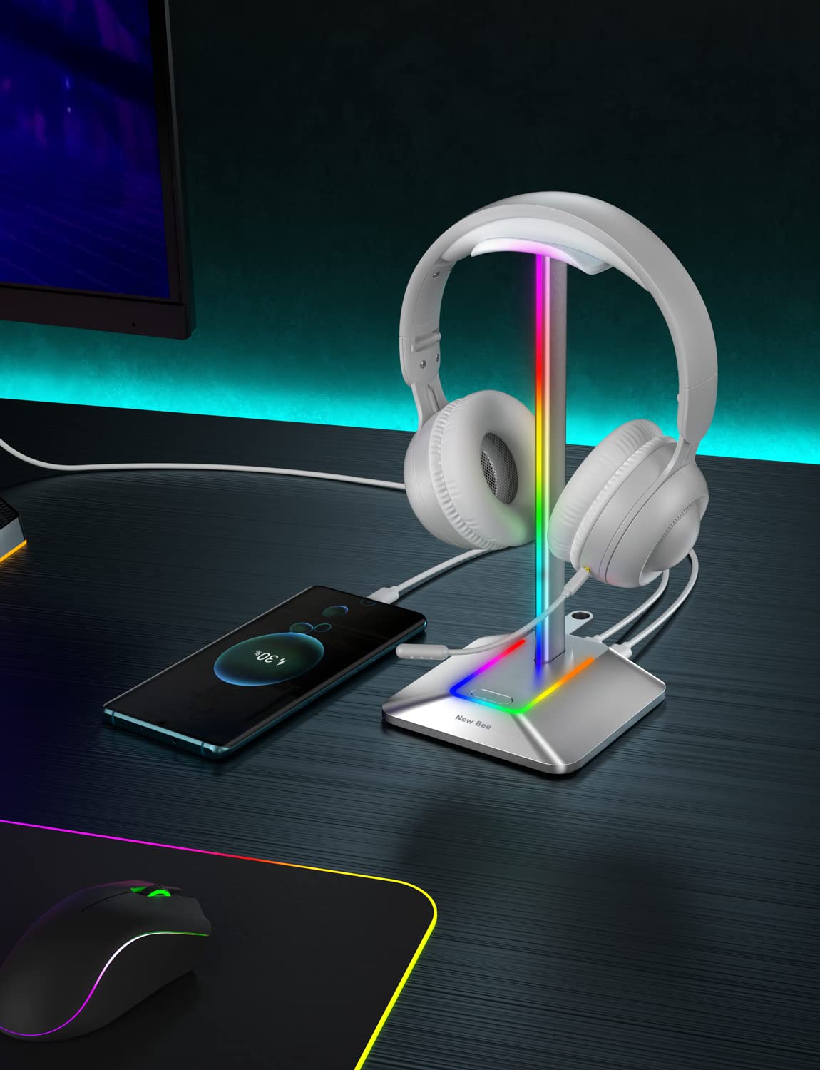 New Bee universal design fits most headset sizes securely.