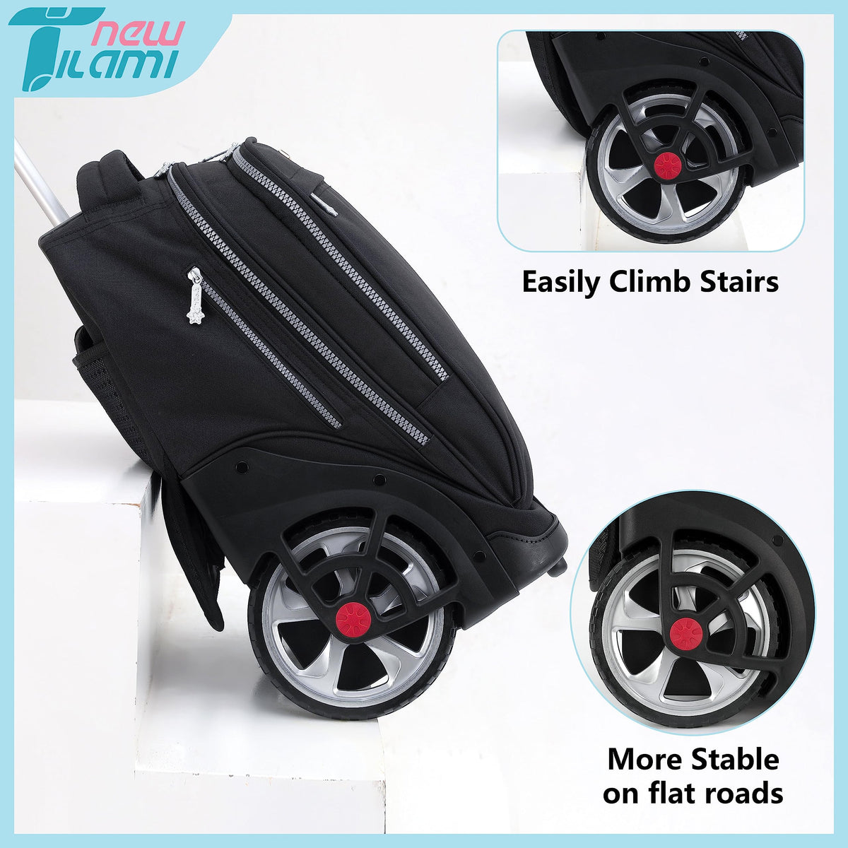 NEW TILAMI rolling backpack laptop sleeve keeps a 14-inch laptop safe while commuting