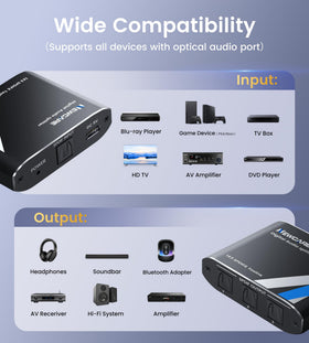 NEWCARE compatible devices connect easily with 1x3 output for home theater