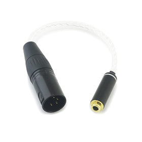 NewFantasia cable showing 4-pin XLR to 4.4 mm balanced connector for pristine hi-fi audio