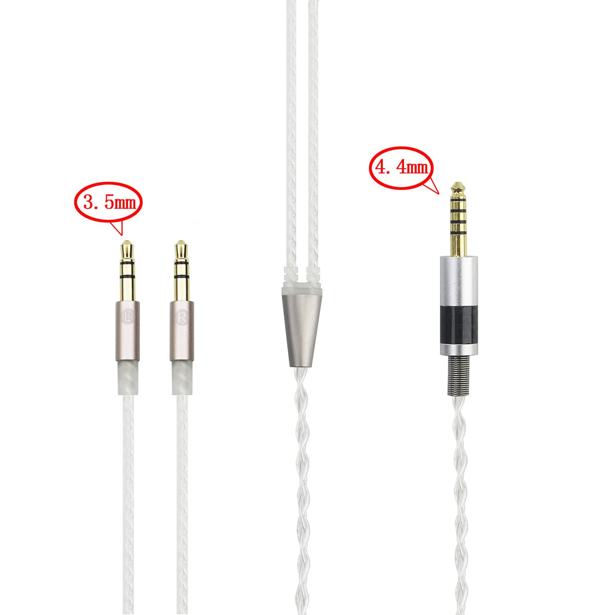 NewFantasia 6N OCC copper with silver plating for clearer signal.
