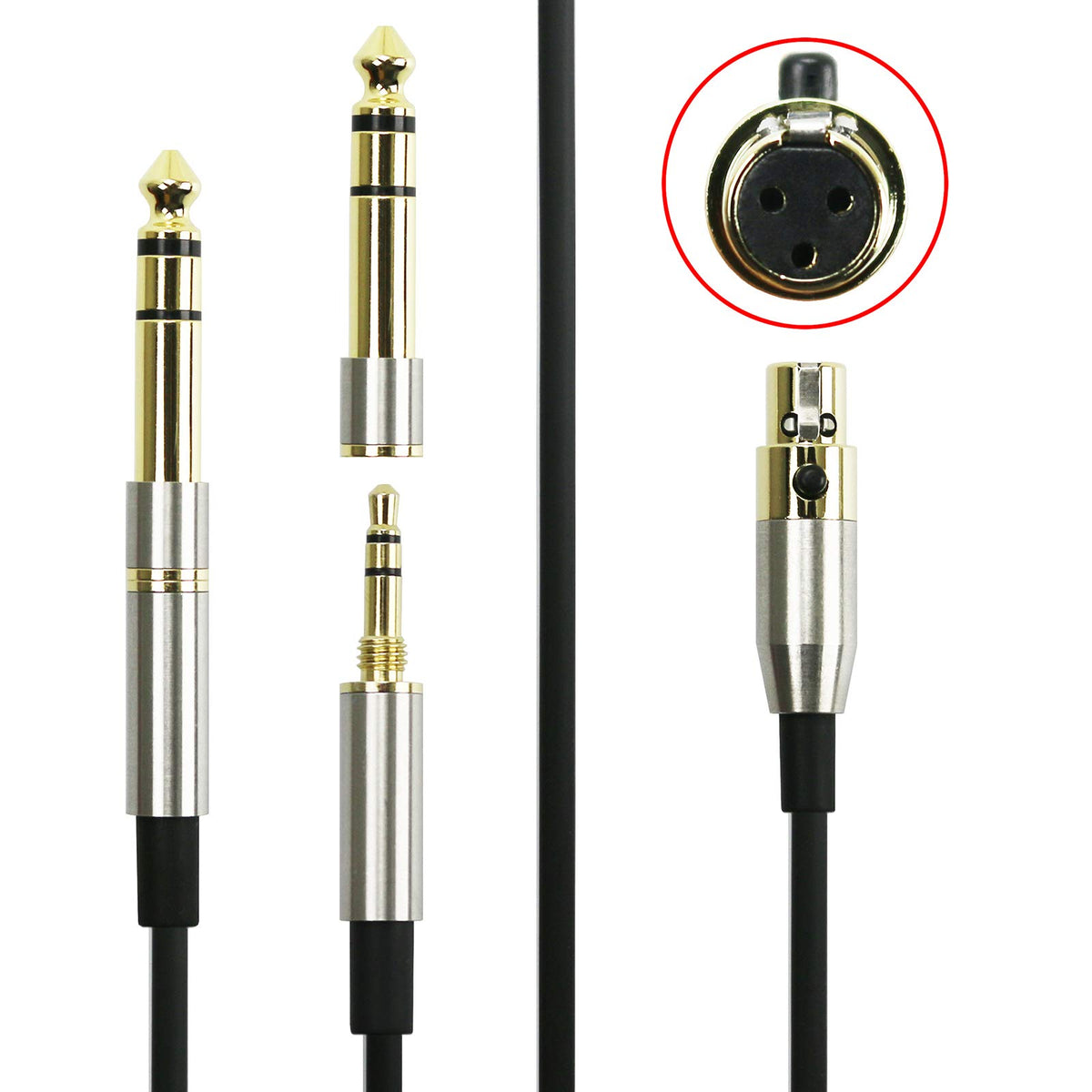 NewFantasia q701 replacement cable with 2m length and adapters for flexible setups.