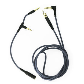 NewFantasia 2m grey braided cable offers tangle-free reach for gaming.
