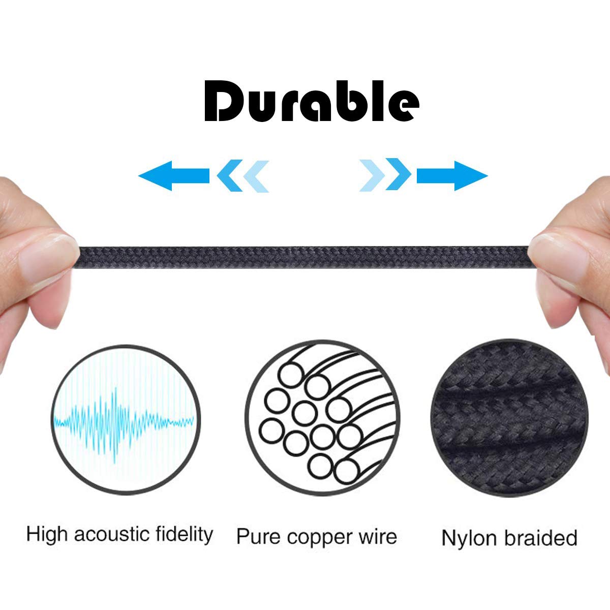 NewFantasia inline remote and mic close up for hands‑free calls benefit