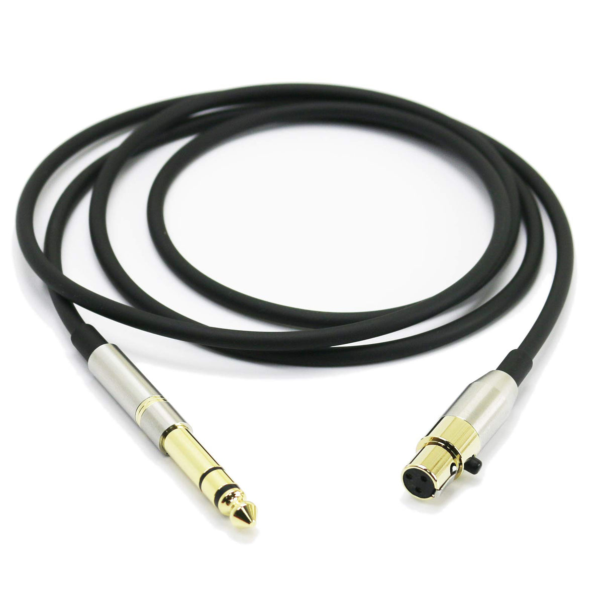 NewFantasia close-up of mini-XLR connector ensuring secure headphone fit