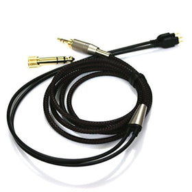 NewFantasia replacement cable close-up shows braided, tangle-free design for everyday listening.