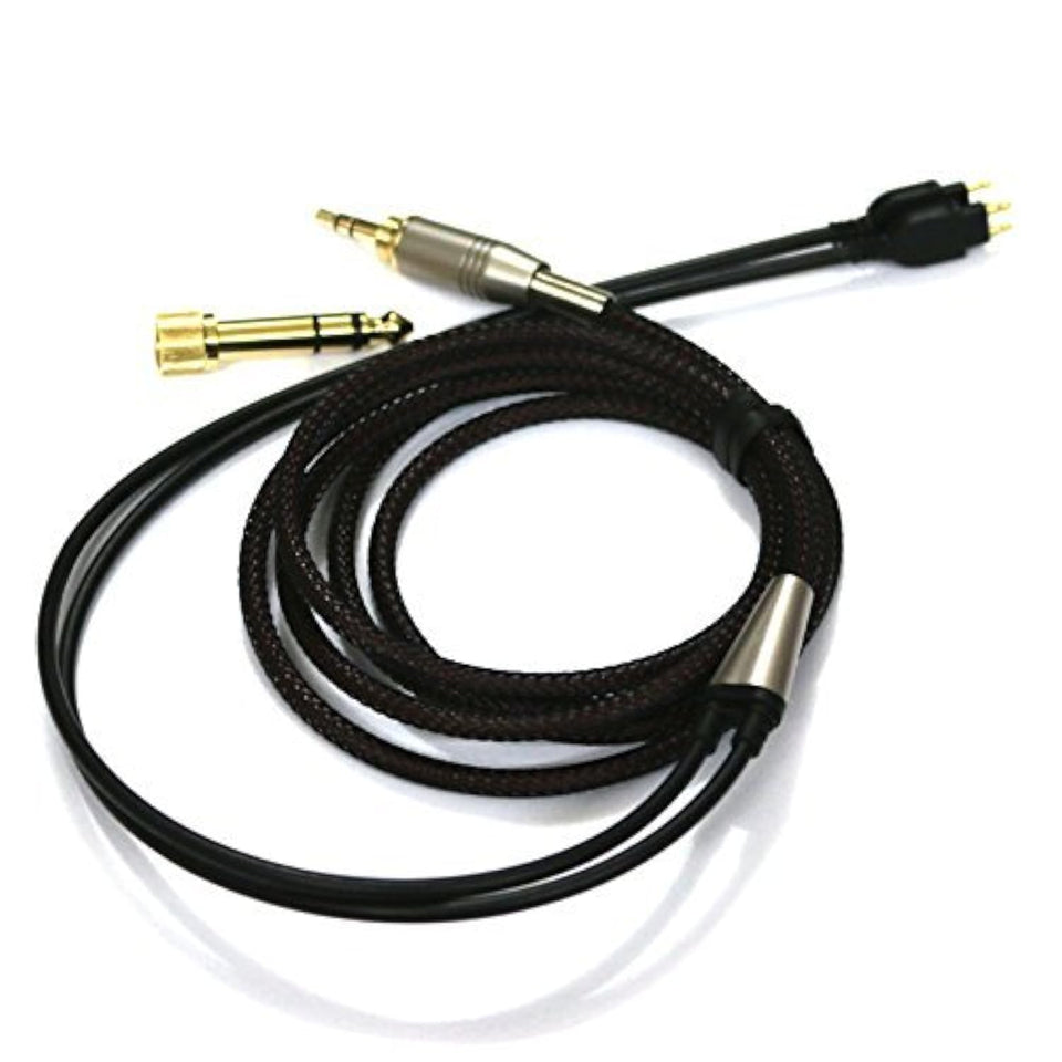NewFantasia replacement cable close-up shows braided, tangle-free design for everyday listening.