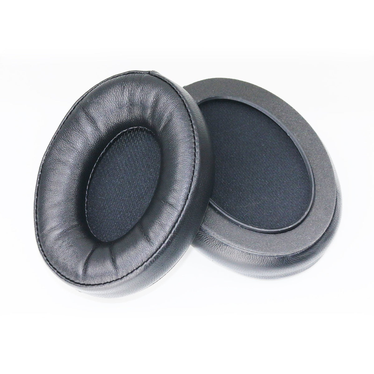 NewFantasia sheepskin ear pads close-up on HD650 for enhanced long-listening comfort