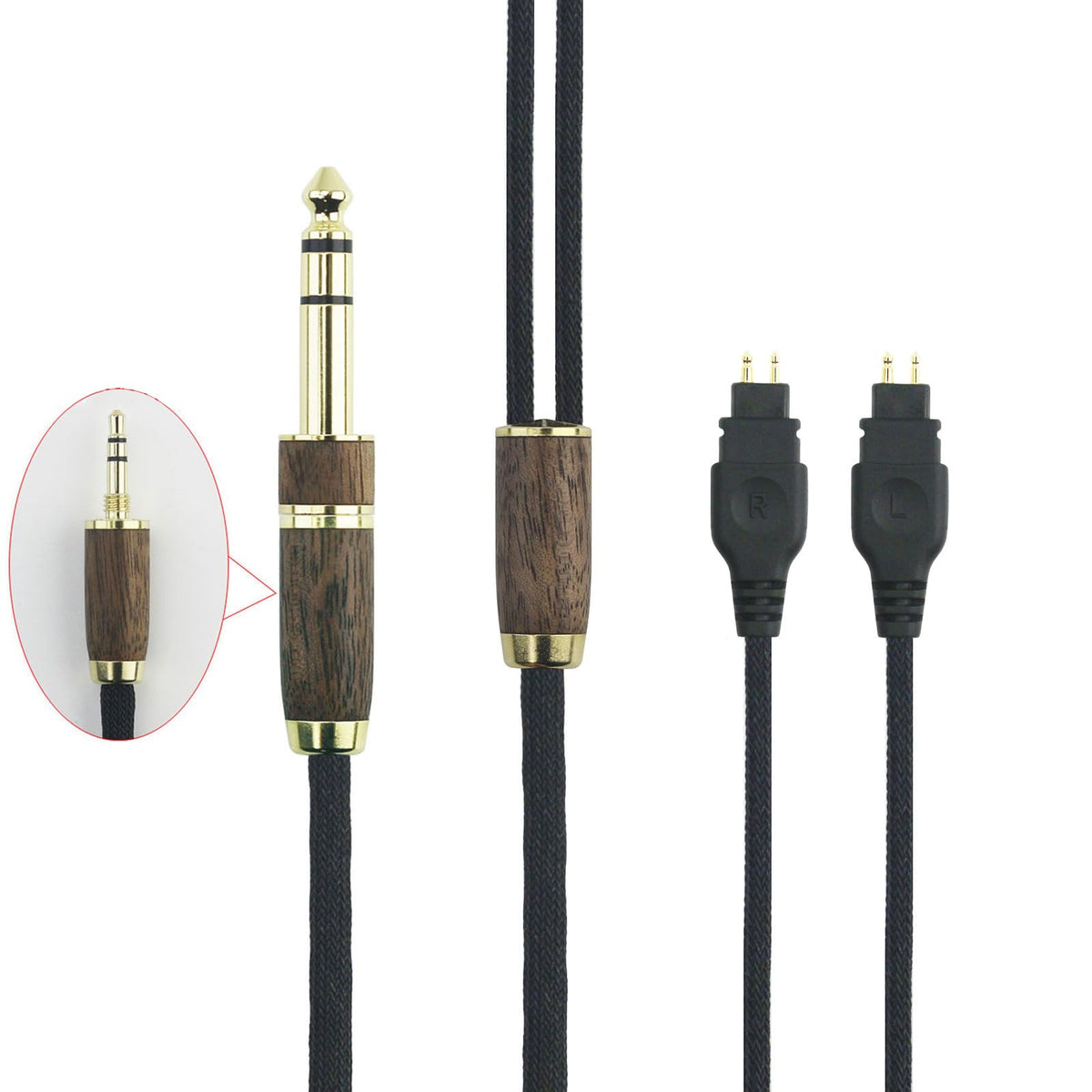 NewFantasia walnut wood shell connector for premium aesthetics and secure fit.