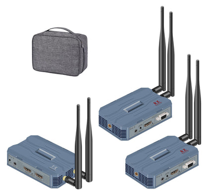 Newiedkvm wireless HDMI transmitter shown in a clean media setup for easy streaming