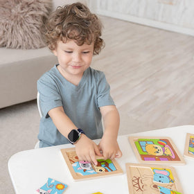NewJourney child wearing band outdoors showing active comfort and stay-put benefit