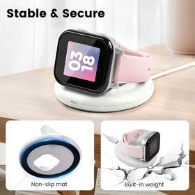 NewJourney stable non-slip base prevents tipping during charging