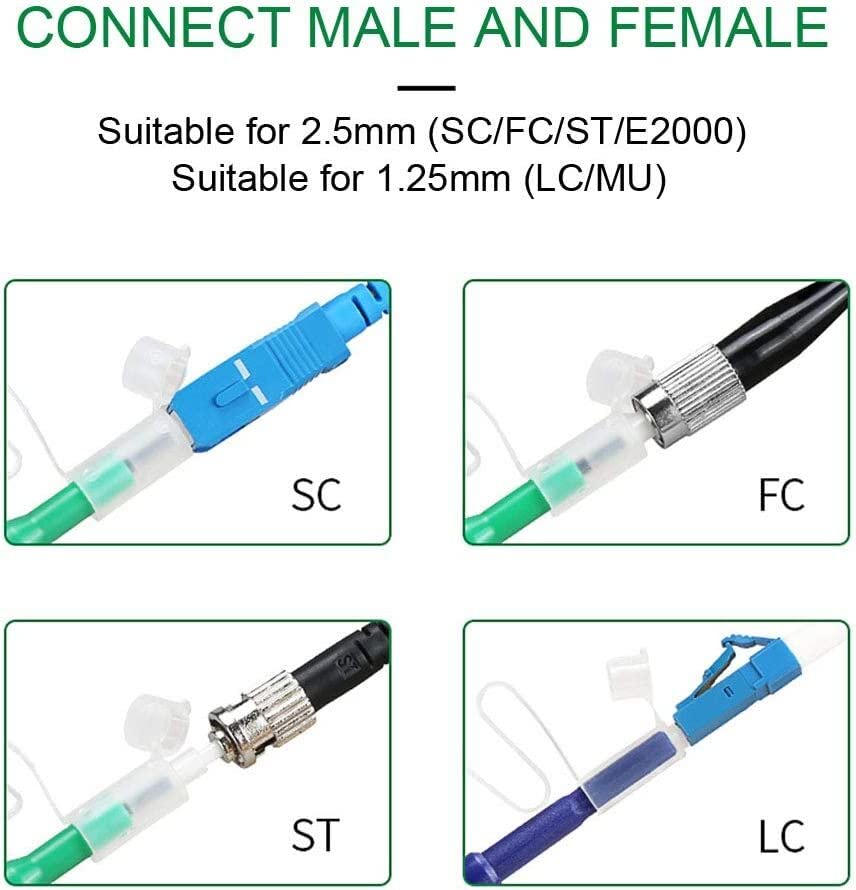 NewMainOne cleaner pen compatible with UPC and APC polished ferrules