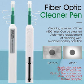NewMainOne fiber cleaner pen with densely stranded micro fibers removing debris