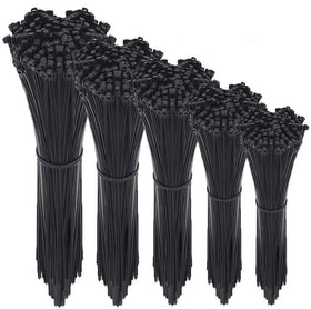 NewMainOne front packaging showing 500 black nylon ties, clear supply benefit