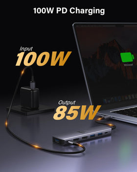 Compatibility across MacBook Pro/Air and Windows laptops with DP Alt Mode.