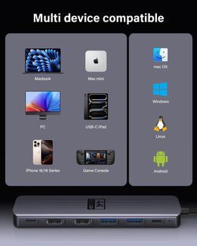MacBook Pro users can mirror or extend displays with the Newmight dock.