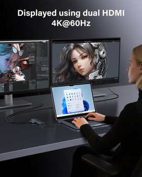 Newmight dock charging a laptop at up to 100W while in use.