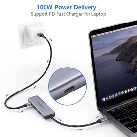 Newmight USB-C Dual HDMI Adapter compact design for on-the-go use.