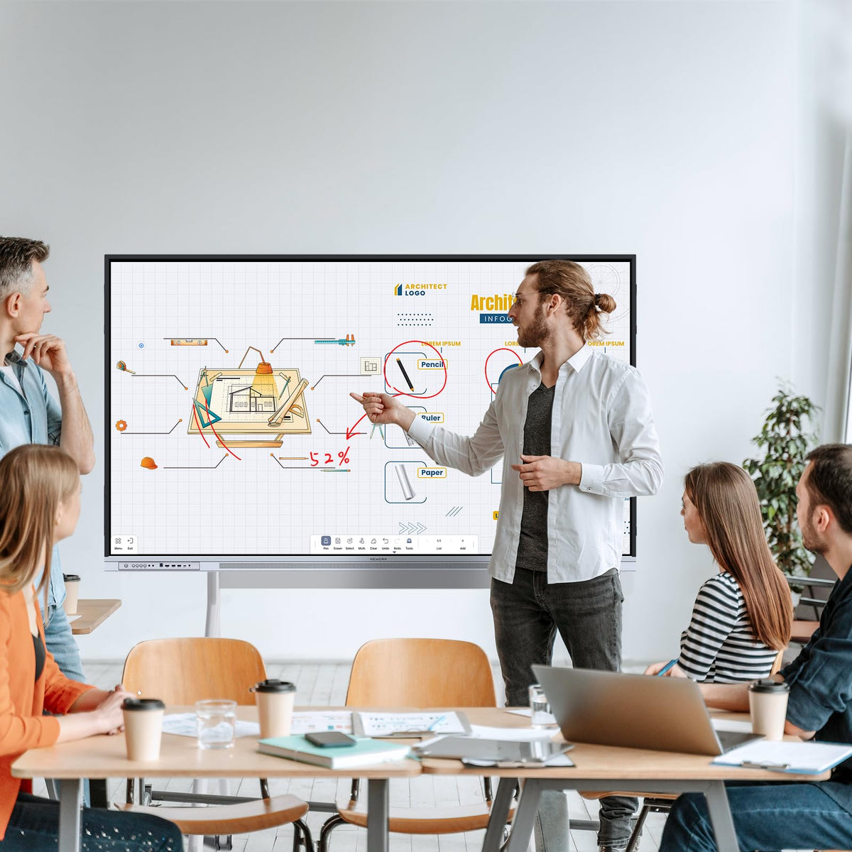 NEWORK supports casting from up to 16 devices for large group activities