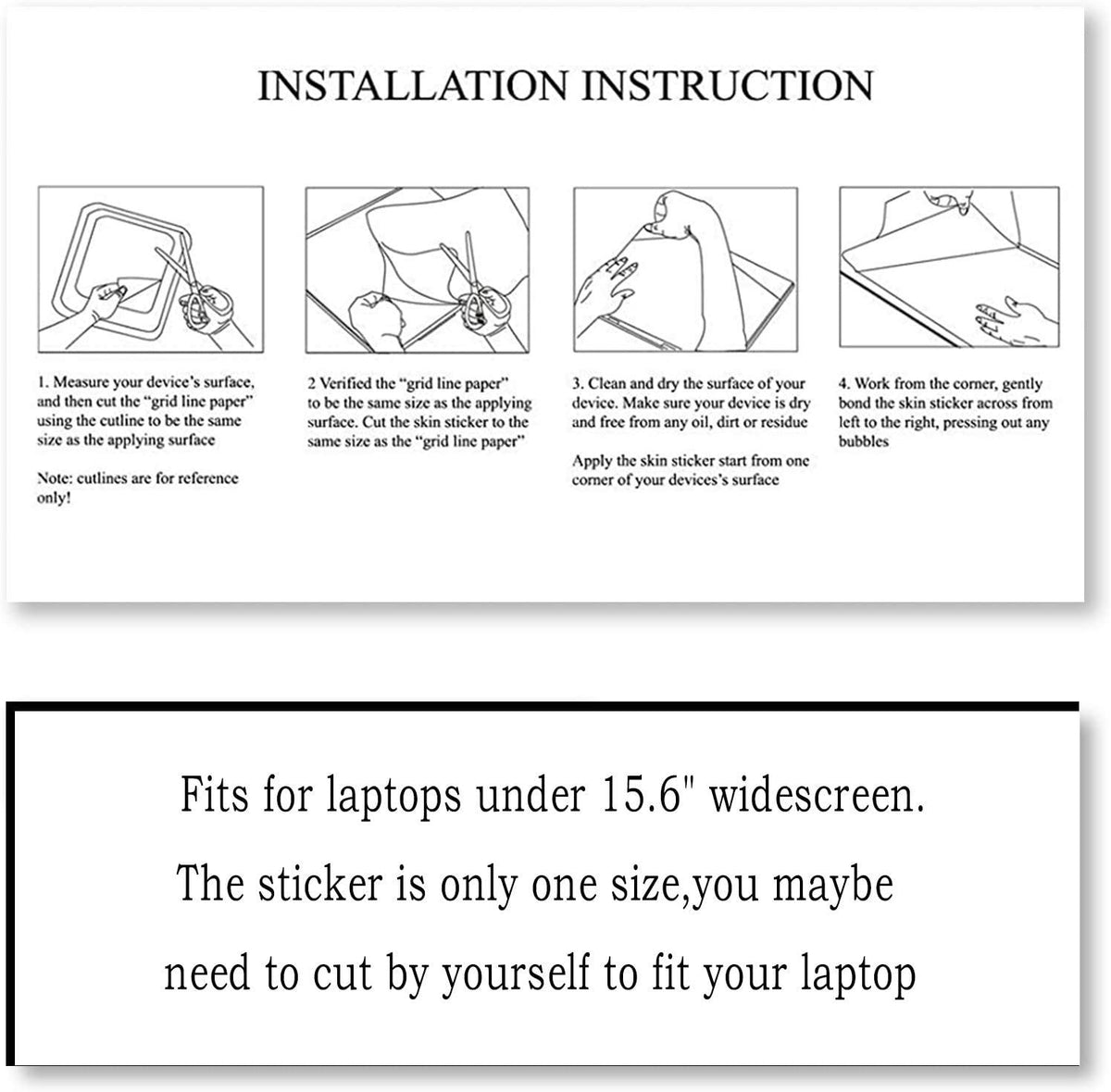 NewPlenty Marble7 residue-free removal protects your laptop finish.