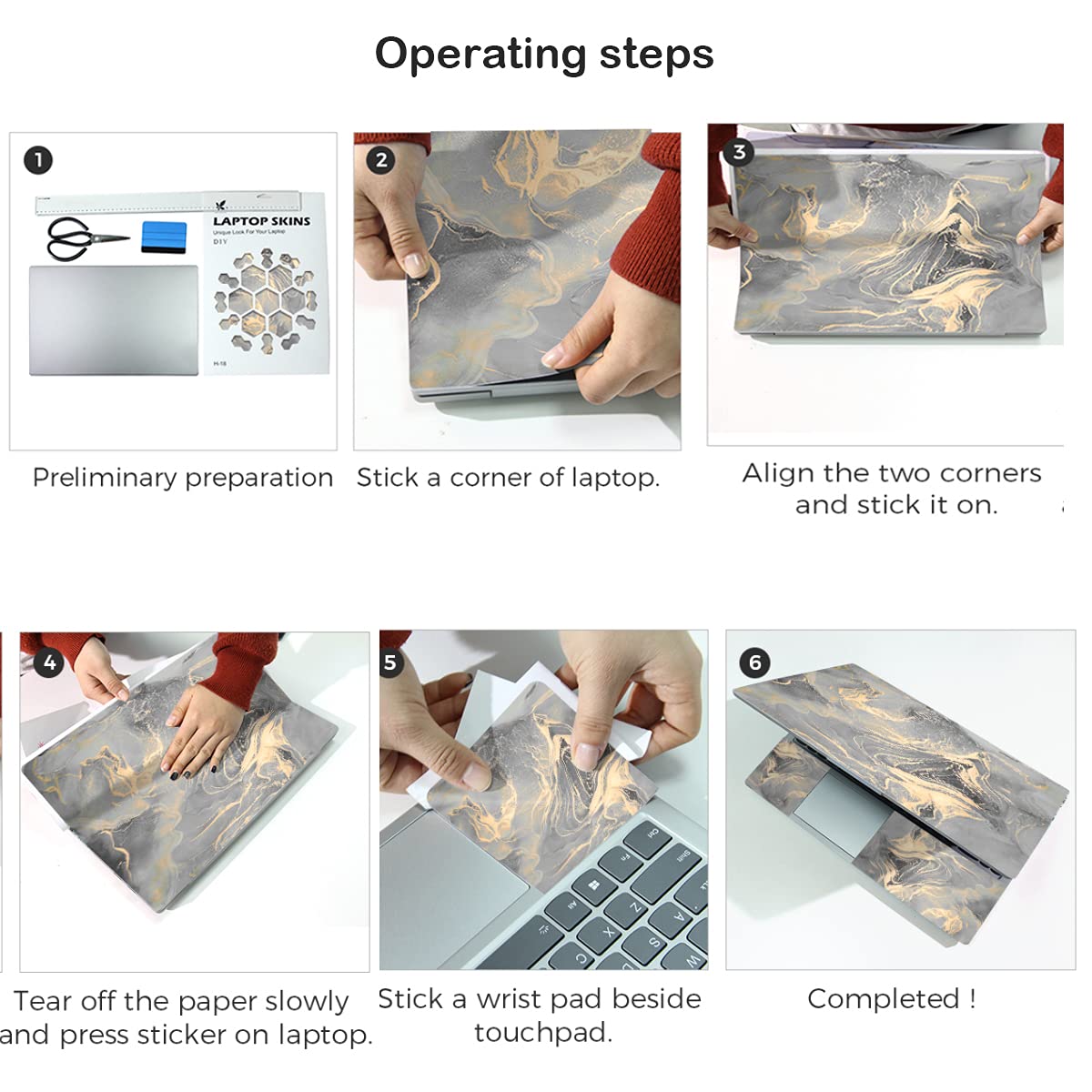 Universally compatible fit on different laptop widths with Newplenty skin.
