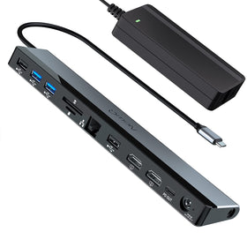 NEWQ USB-C Dock with dual 4K HDMI for crisp multitasking