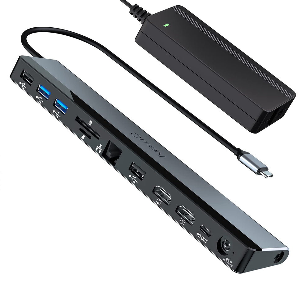 NEWQ USB-C Dock with dual 4K HDMI for crisp multitasking