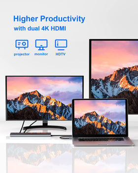 NEWQ USB-C Dock twelve-port setup offers versatile connectivity