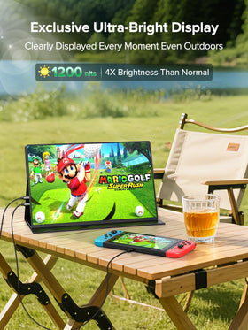 Newsoul 4K portable monitor mounted via VESA for flexible seating