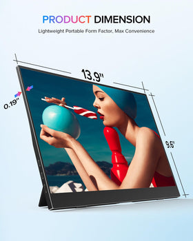 Newsoul display shows vibrant colors with 108% sRGB coverage.