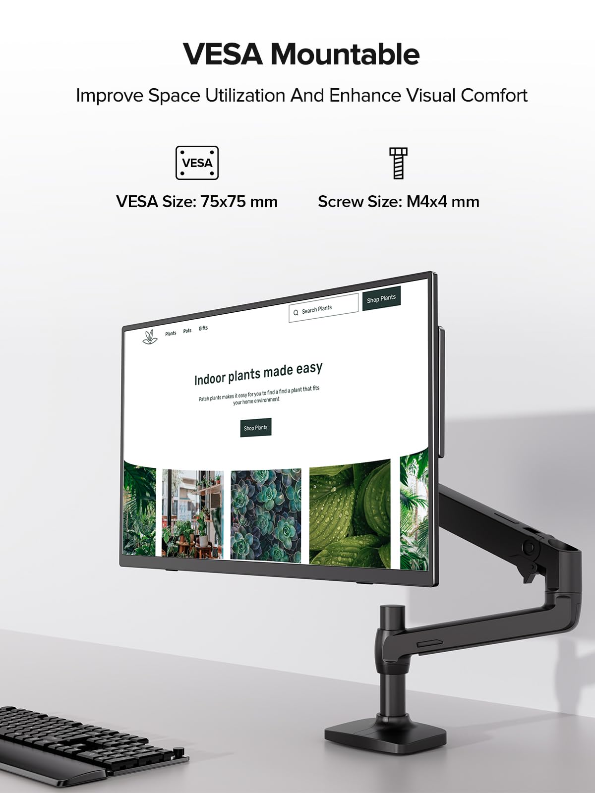 VESA-mount-ready design adds flexible placement options.