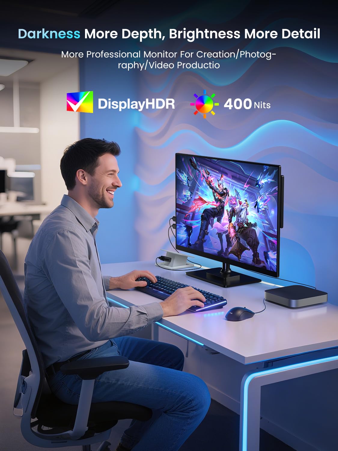 Newsoul travel-friendly monitor fits in a backpack for work or entertainment.